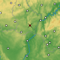 Nearby Forecast Locations - Luksemburg - mapa
