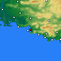 Nearby Forecast Locations - Marsylia - mapa