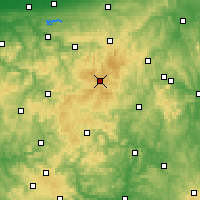 Nearby Forecast Locations - Rothaargebirge - mapa
