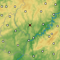 Nearby Forecast Locations - Bitburg - mapa