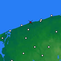 Nearby Forecast Locations - Mrzeżyno - mapa