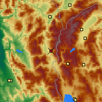 Nearby Forecast Locations - Peshkopia - mapa