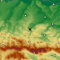 Nearby Forecast Locations - Łowecz - mapa
