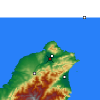 Nearby Forecast Locations - Tajpej - mapa