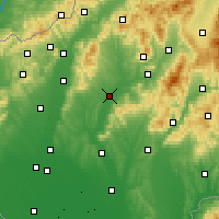 Nearby Forecast Locations - Topolczany - mapa