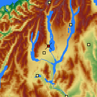 Nearby Forecast Locations - Pukaki - mapa