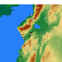 Nearby Forecast Locations - Antiochia - mapa