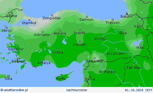 słońce (godz.) mapy prognostyczne