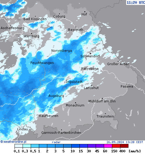 radar czw., 26.09.2024, 13:20 CEST